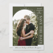 Floral Simplicity 1 | Modern Green | Save The Date (Voorkant)