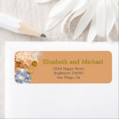 Floral Sinaasappel Elegant Eucalyptus Disco Etiket (Insitu)