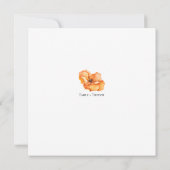 Floral-sinaasappel en witbruiloft (Achterkant)