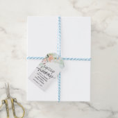 Floral Sip Sip Hooray Favor Vrijgezellenfeest Cadeaulabel (Met Touw)