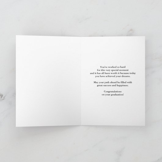 Floral Sister in Law feliciteert Afstuderen Kaart (Binnen)