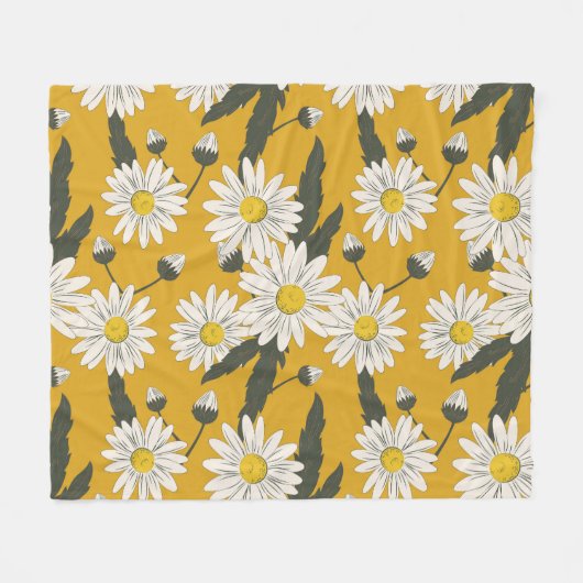 Floral sjaal ontwerp,  achtergrond. fleece deken (Voorkant (Horizontaal))