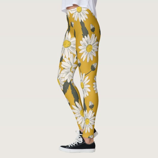 Floral sjaal ontwerp,  achtergrond. leggings (Links)