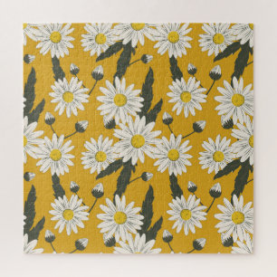 Floral sjaal ontwerp, achtergrond. legpuzzel