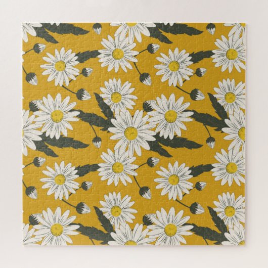 Floral sjaal ontwerp,  achtergrond. legpuzzel (Horizontaal)