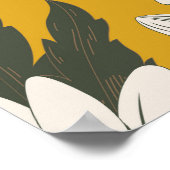 Floral sjaal ontwerp, achtergrond. poster (Hoek)