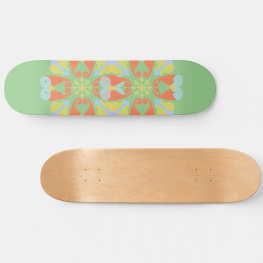 Floral Skateboard (Horizontaal)