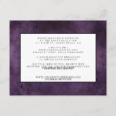 Floral Skeleton | Details Halloween Wedding Guest Informatiekaartje (Achterkant)