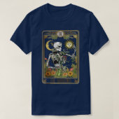Floral skeleton Gardening Tarot the Gardener Plant T-shirt (Design voorkant)