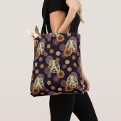 FLORAL SKELETON HALLOWEEN CANVAS TAS (Dichtbij)