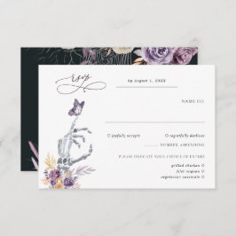Floral Skeleton | Halloween Wedding RSVP