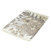 Floral Sketch Design Badmat (Gekanteld)