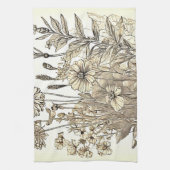 Floral Sketch Design Theedoek (Verticaal)
