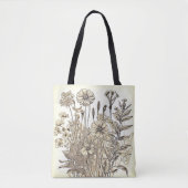 Floral Sketch Design Tote Bag (Voorkant)