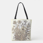 Floral Sketch Design Tote Bag (Achterkant)