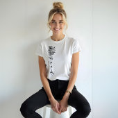 Floral Sketch Modern Afstudeerder Script Persoonli Tri-Blend Shirt