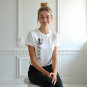 Floral Sketch Modern Afstudeerder Script Persoonli Tri-Blend Shirt