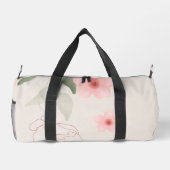 Floral Sketch Waterproof Travel Bag  Plunjezak (Achterkant)
