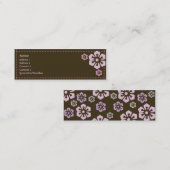 Floral - Skinny Mini Visitekaartje (Voorkant / Achterkant)
