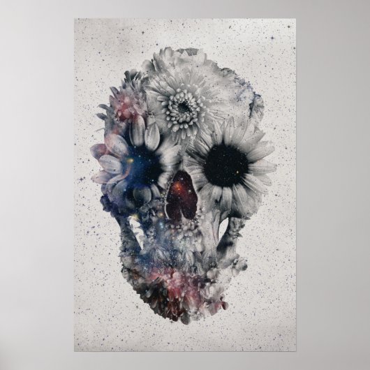 Floral Skull 2 Poster (Voorkant)