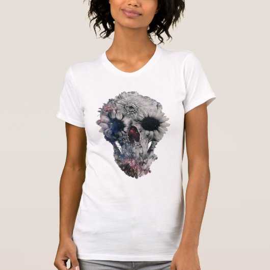 Floral Skull 2 T-shirt (Voorkant)