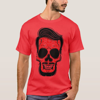 Floral Skull Beard T-shirt