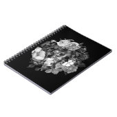Floral Skull Black en White Custom Notitieboek (Linkerzijde)