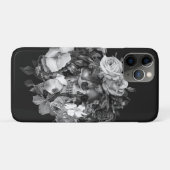 Floral Skull Black & White Case-Mate iPhone Case (Achterkant (horizontaal))