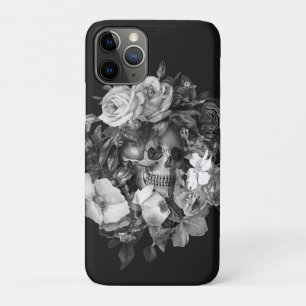 Floral Skull Black & White Case-Mate iPhone Case