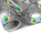 FLORAL SKULL CADEAUPAPIER (Rol Hoek)