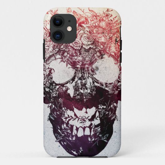 Floral Skull Case-Mate iPhone Case (Achterkant)