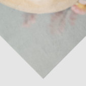 Floral skull cream white Steampunk v1 tissue paper Tissuepapier (Detail)