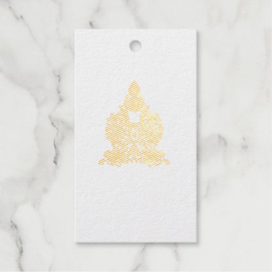 Floral Skull Design | Gotisch rood zwart kunstpatr Cadeaulabels (Voorkant)