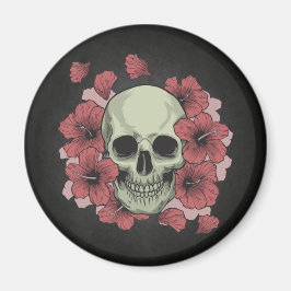 Floral Skull Dia de los Muertos | Magneet
