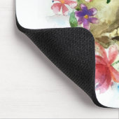 Floral Skull Dia de los Muertos | Mousepad Muismat (Hoek)
