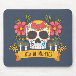Floral Skull Dia de los Muertos | Mousepad Muismat