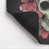 Floral Skull Dia de los Muertos | Mousepad Muismat (Hoek)