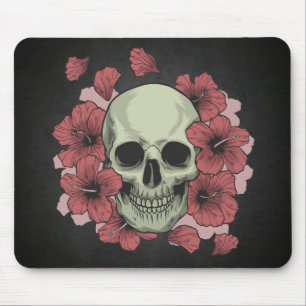Floral Skull Dia de los Muertos Mousepad Muismat