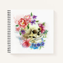 Floral Skull Dia de los Muertos | Notitieboek