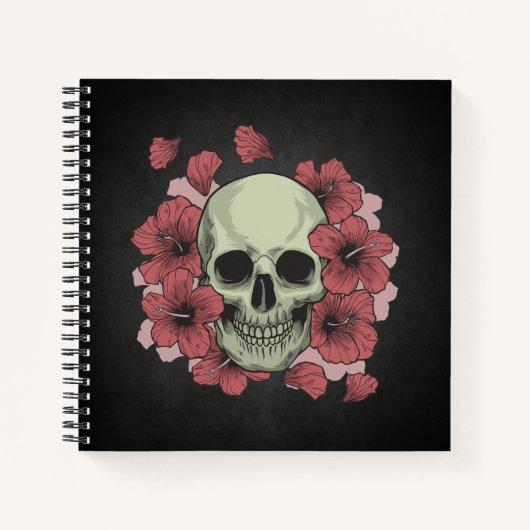 Floral Skull Dia de los Muertos | Notitieboek (Voorkant)