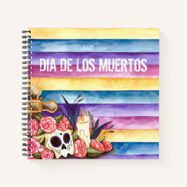 Floral Skull Dia de los Muertos | Notitieboek
