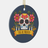 Floral Skull Dia de los Muertos | ORNAMENT (Rechts)