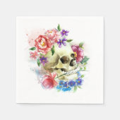 Floral Skull Dia de los Muertos | Servet (Voorkant)