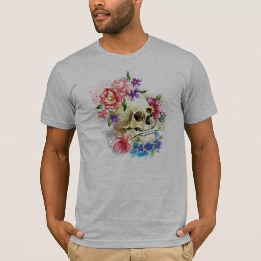 Floral Skull Dia de los Muertos | SHIRT (Voorkant)