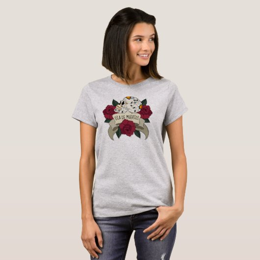 Floral Skull Dia de los Muertos | SHIRT (Voorkant volledig)