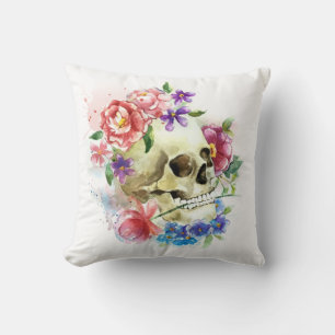 Floral Skull Dia de los Muertos   Sierkussens Kussen