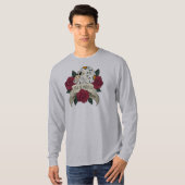 Floral Skull Dia de los Muertos Sleeve Shirt (Voorkant volledig)