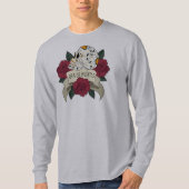 Floral Skull Dia de los Muertos Sleeve Shirt (Voorkant)