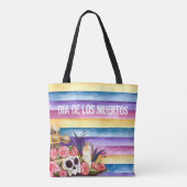 Floral Skull Dia de los Muertos | Tote bag (Achterkant)