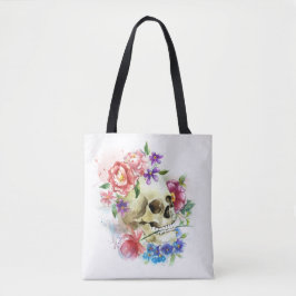 Floral Skull Dia de los Muertos | Tote bag
